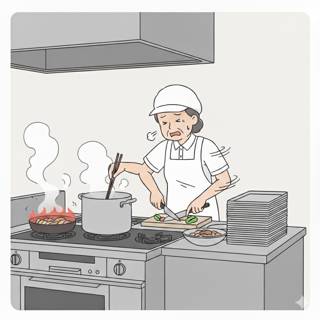 調理スタッフ不足の課題